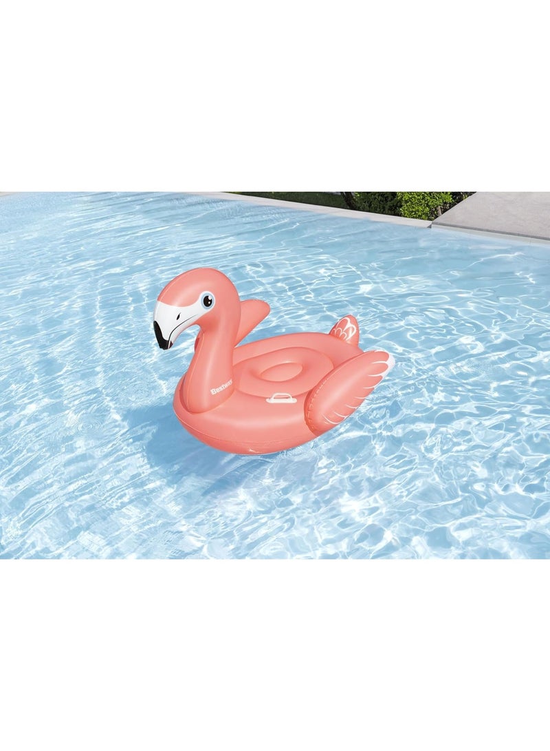 Bestway Rider Fancy Flamingo 138X107cm, Outdoor & Indoor Relaxation & Play, Pool Ride-On Floats, Vivid Bright Graphics, Heavy-duty Handles, Water Play, Easy to Inflate & Deflate - Image 2